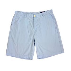 Vineyard Vines Light Blue Casual Flat Front Chino Club Shorts Size Men's 35